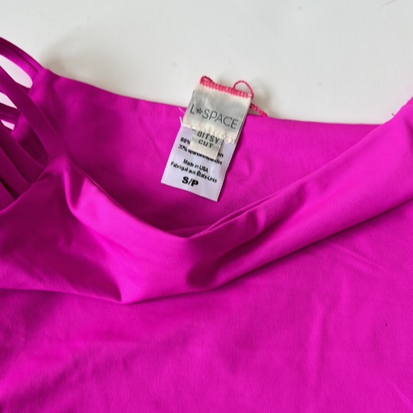 L Space Bikini Womens Harrington High waist Bitsy Cut Pink Small - Picture 10 of 11